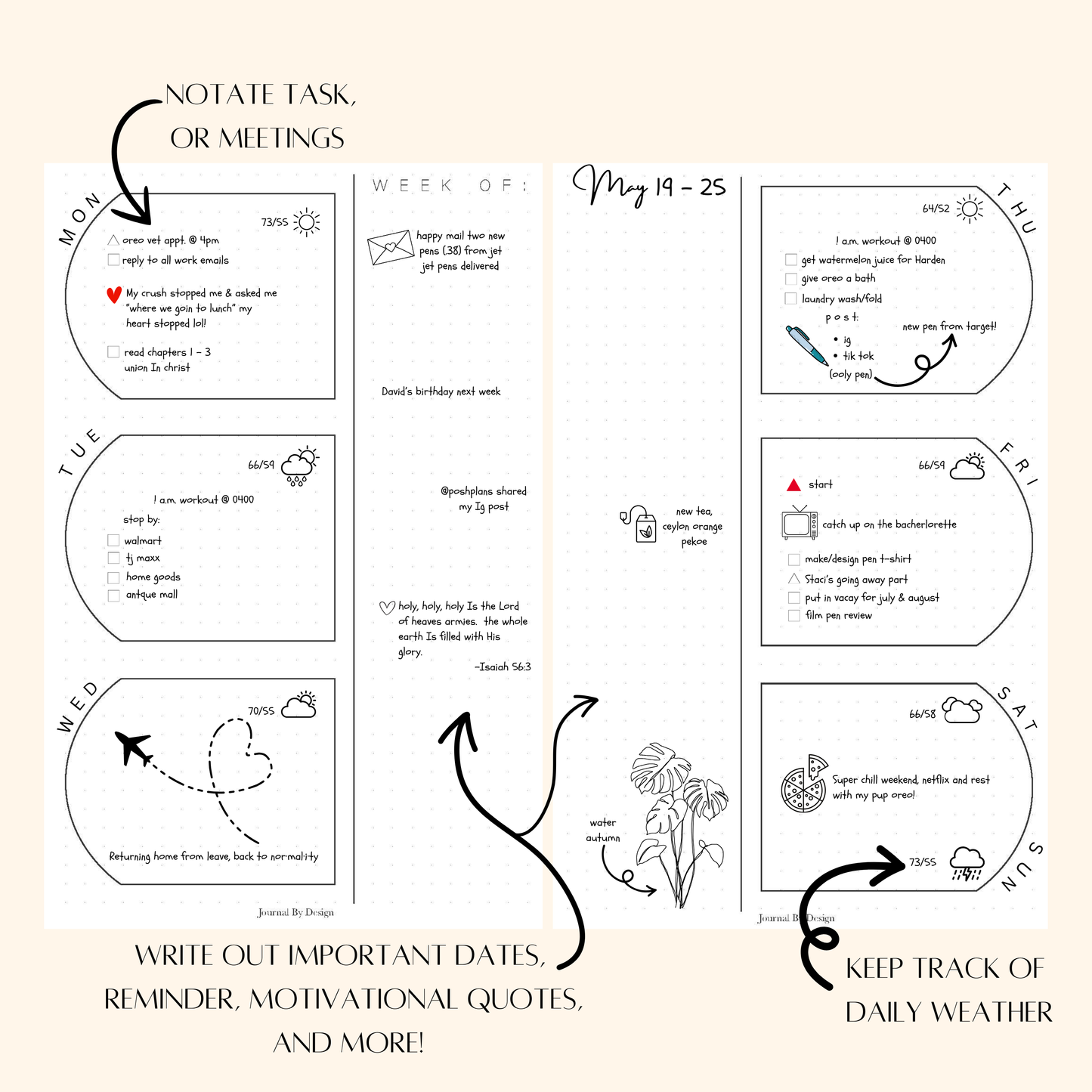 A5 WO2P PLANNER PRINTABLE - (UNDATED) 002
