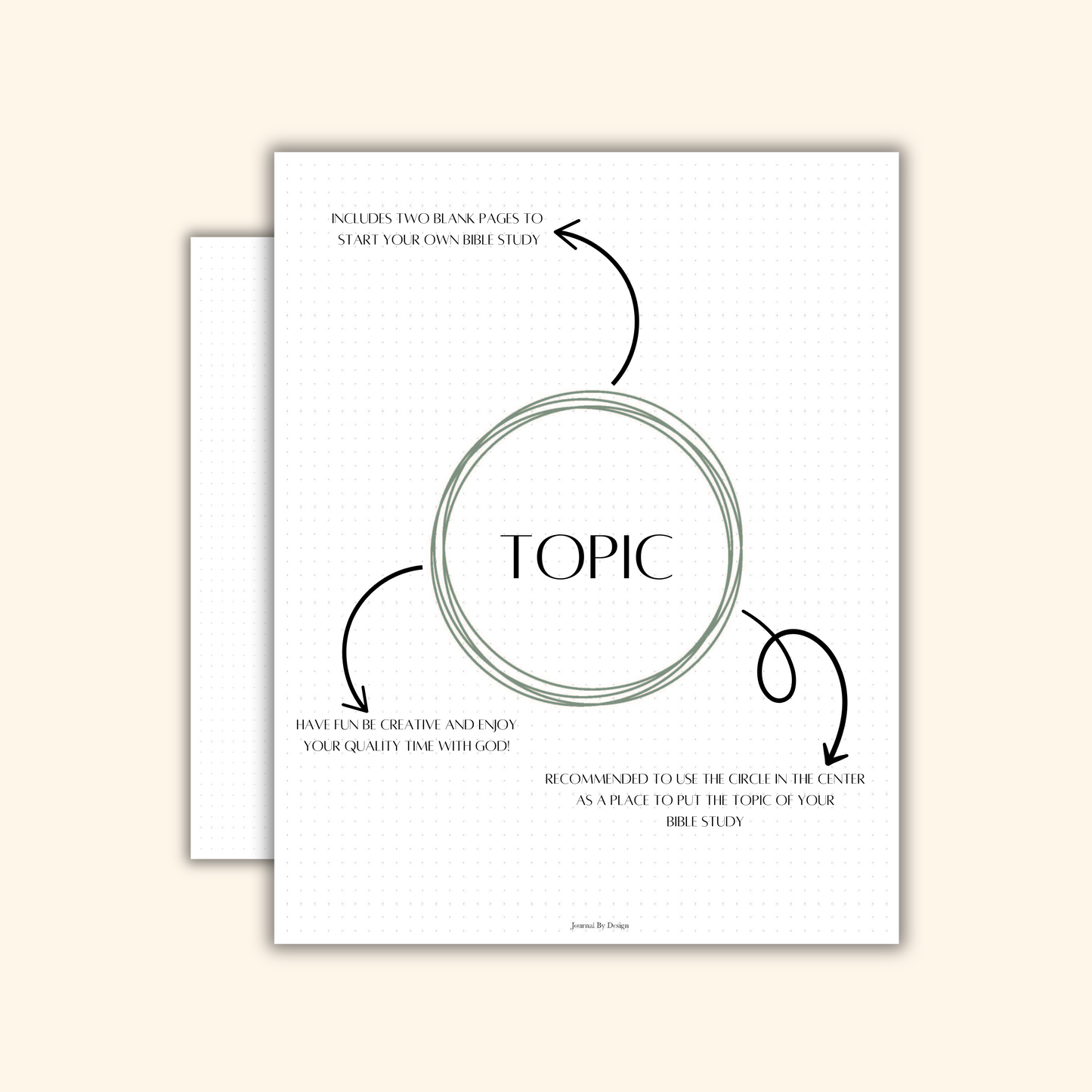 A5 BIBLE JOURNALING PRINTABLE - PEACE