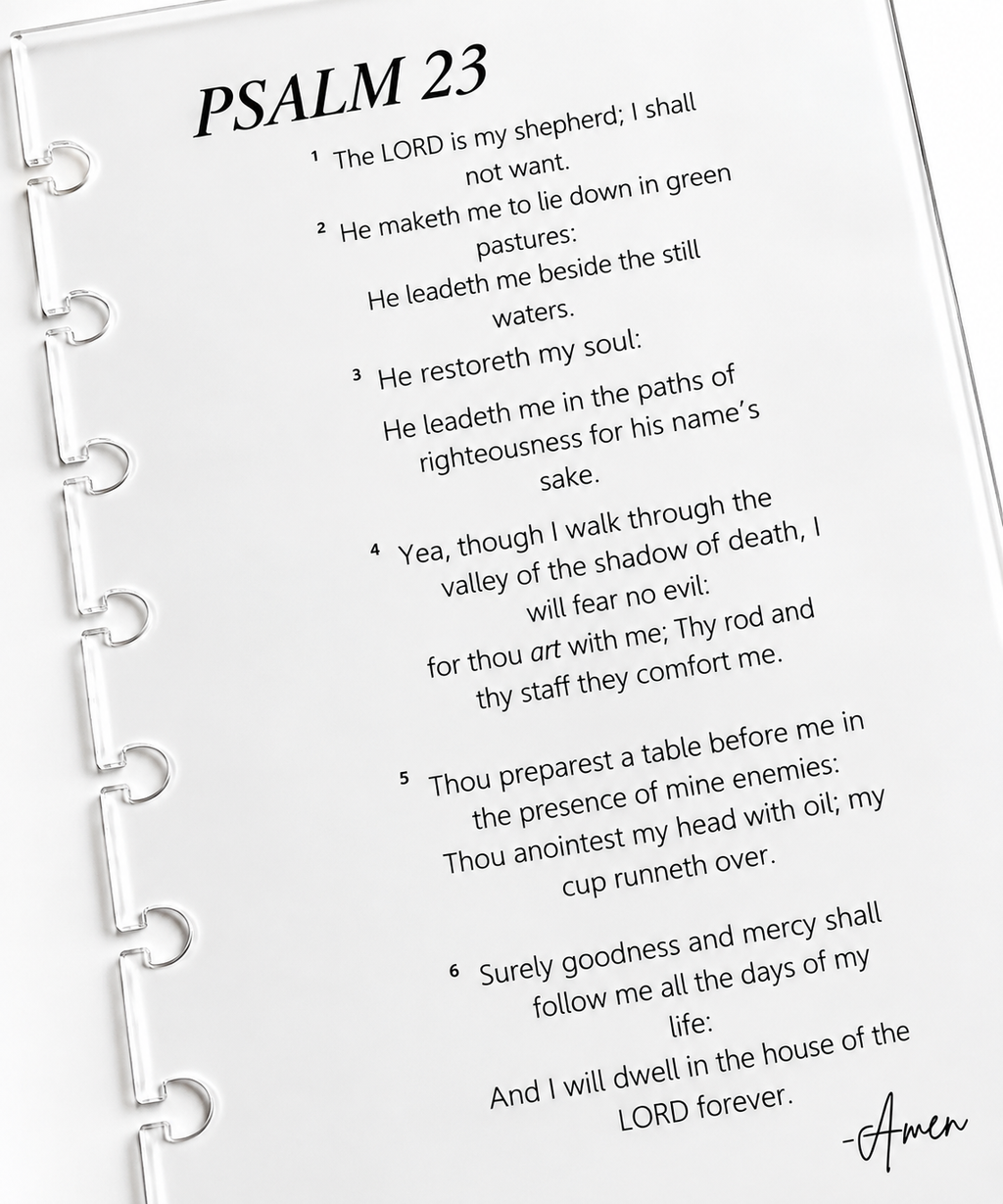 PSALM 23 ACRYLIC DASHBOARD