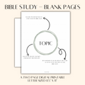 BIBLE JOURNALING PRINTABLE (Letter) - BLANK