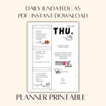 A5 DAILY PLANNER PRINTABLE (UNDATED)