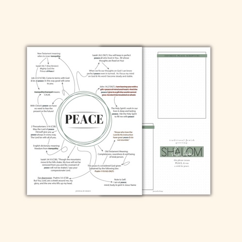 A5 BIBLE JOURNALING PRINTABLE - PEACE