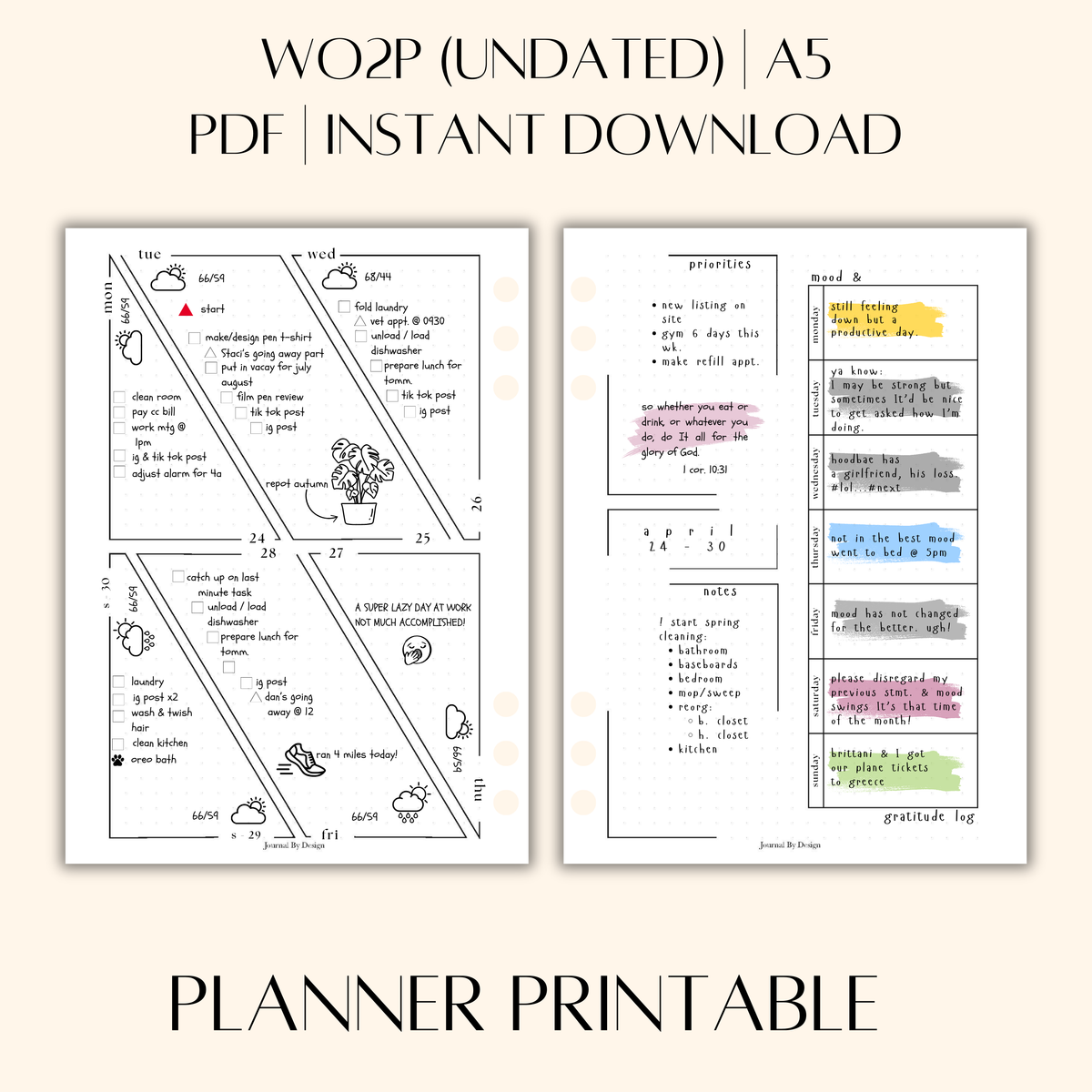 A5 WO2P PLANNER PRINTABLE (UNDATED) 001