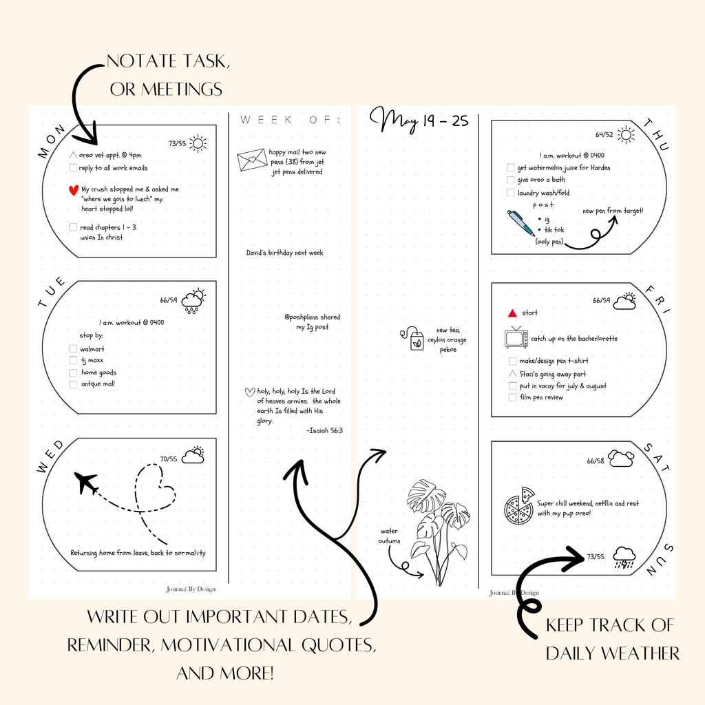 A5 WO2P PLANNER PRINTABLE - (UNDATED) 002