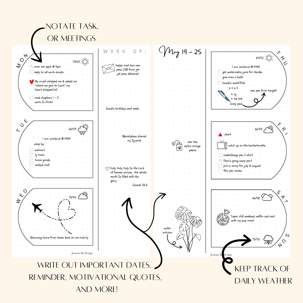 A5 WO2P PLANNER PRINTABLE - (UNDATED) 002