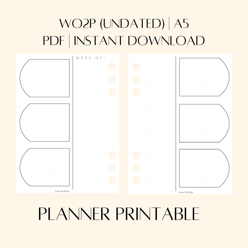 A5 WO2P PLANNER PRINTABLE - (UNDATED) 002