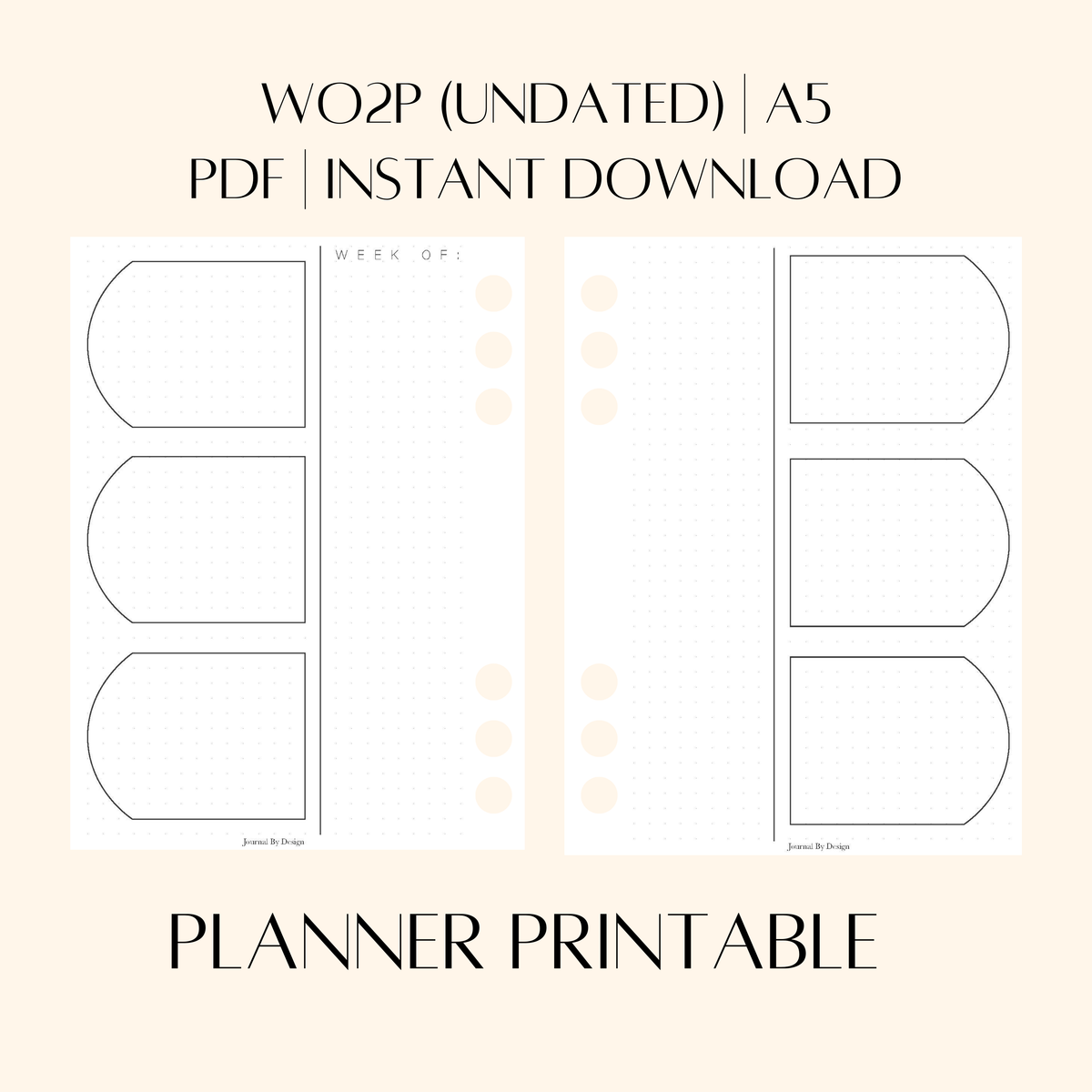 A5 WO2P PLANNER PRINTABLE - (UNDATED) 002