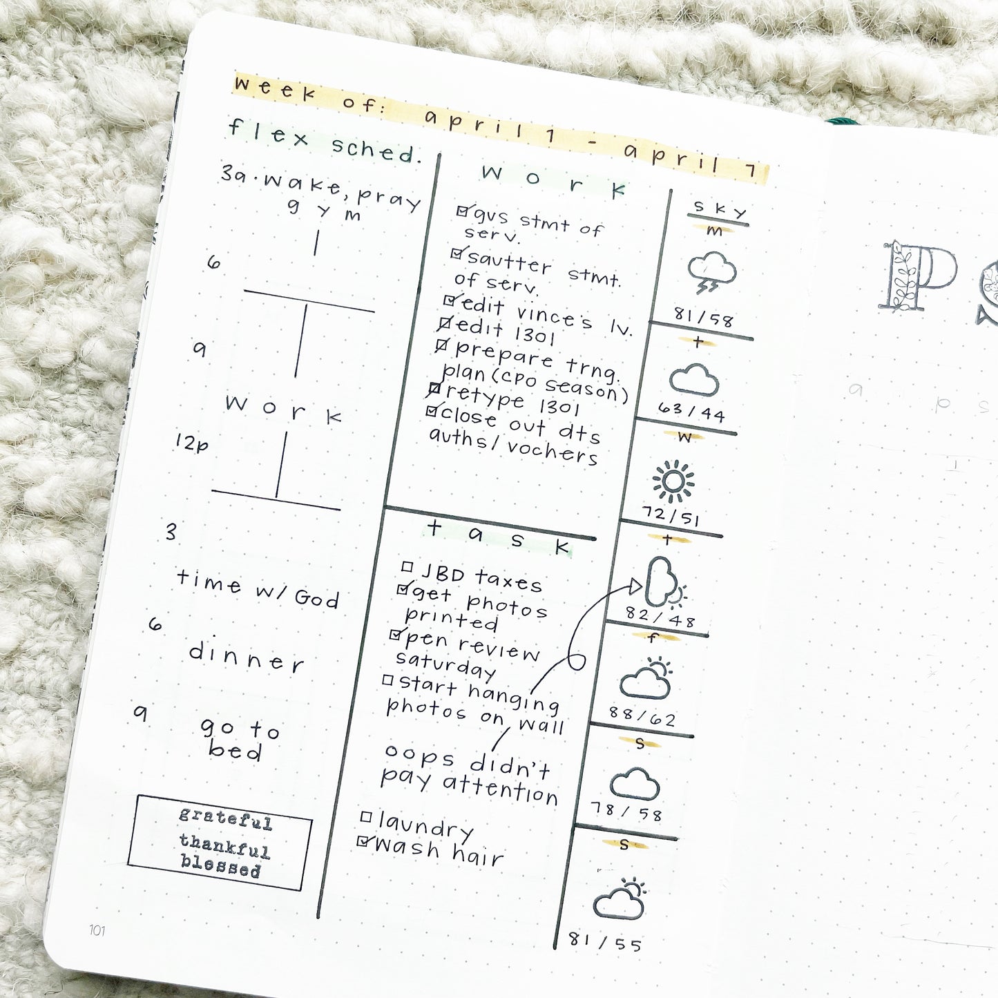 A5 "WEEK OF" PLANNER PRINTABLE (UNDATED)