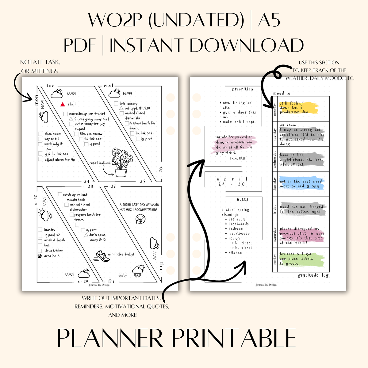 A5 WO2P PLANNER PRINTABLE (UNDATED) 001