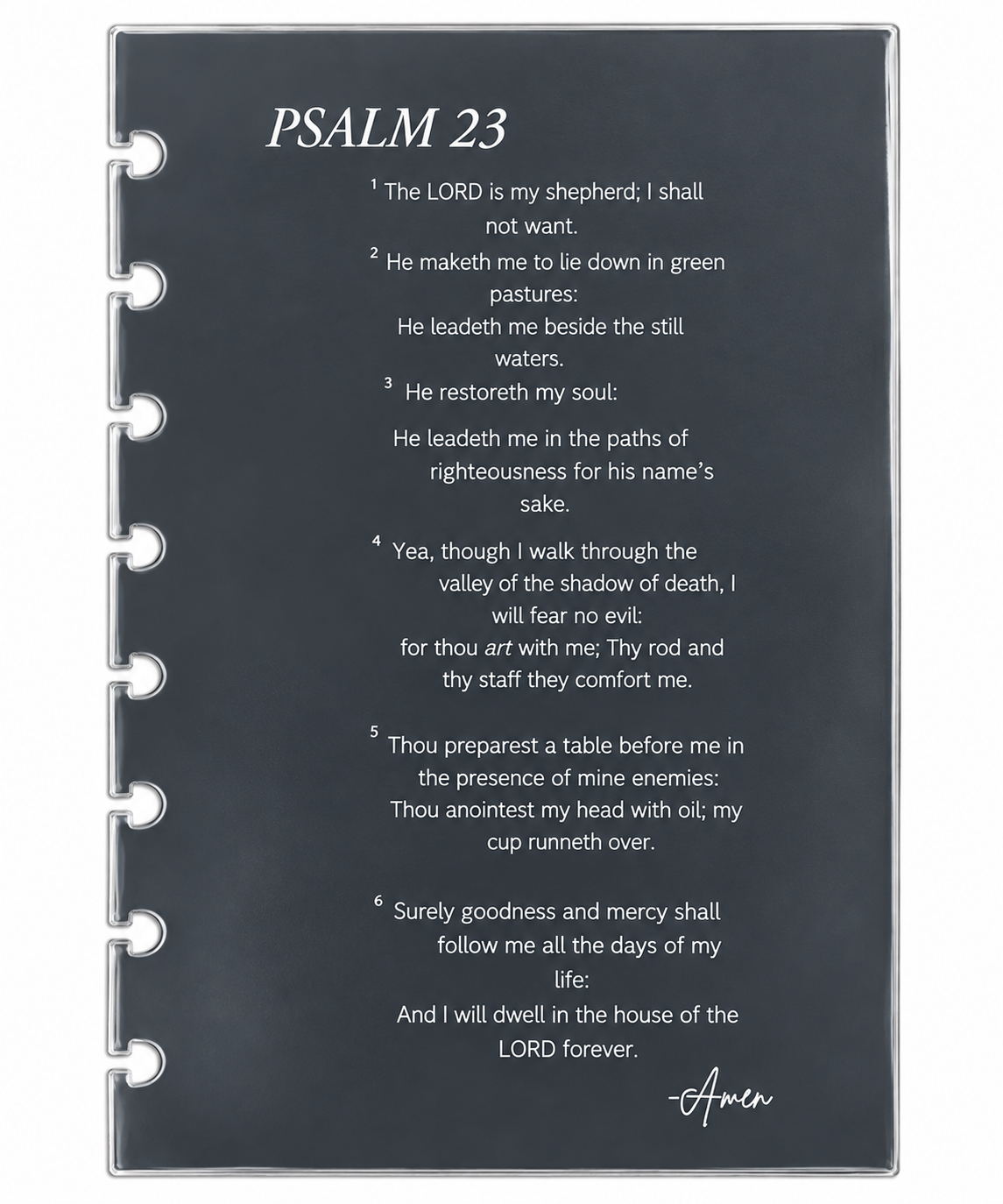 PSALM 23 ACRYLIC DASHBOARD