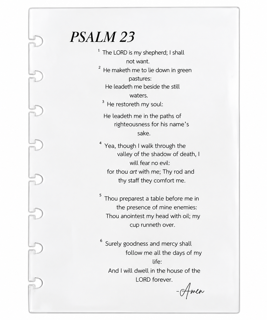 PSALM 23 ACRYLIC DASHBOARD