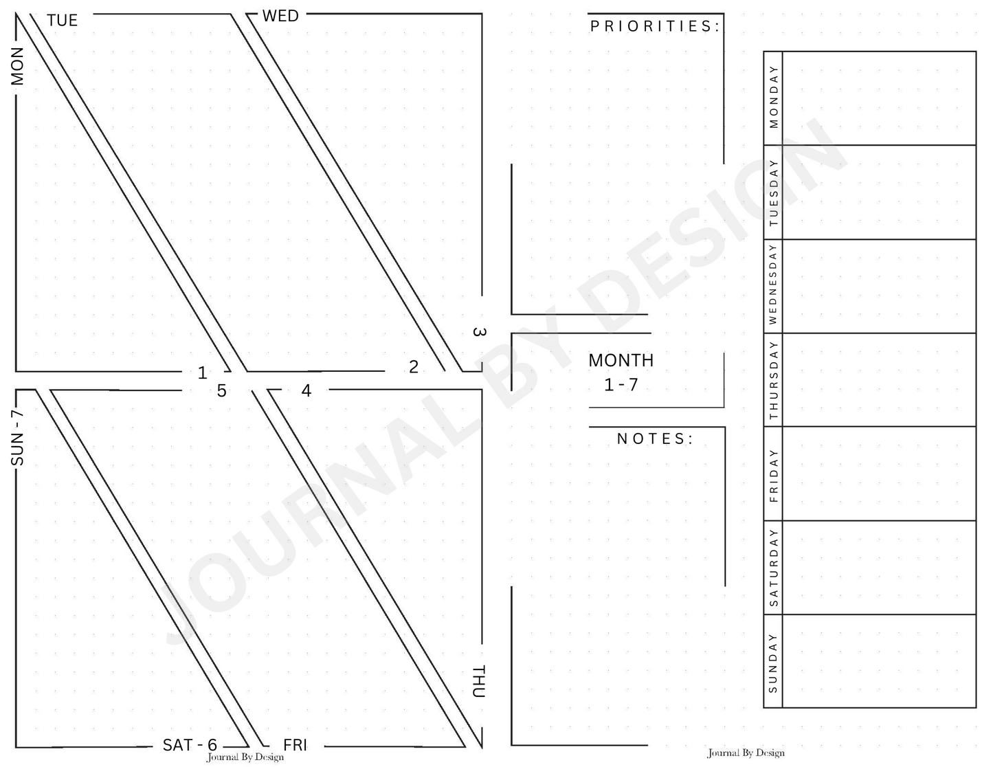 A5 WO2P PLANNER PRINTABLE (UNDATED)