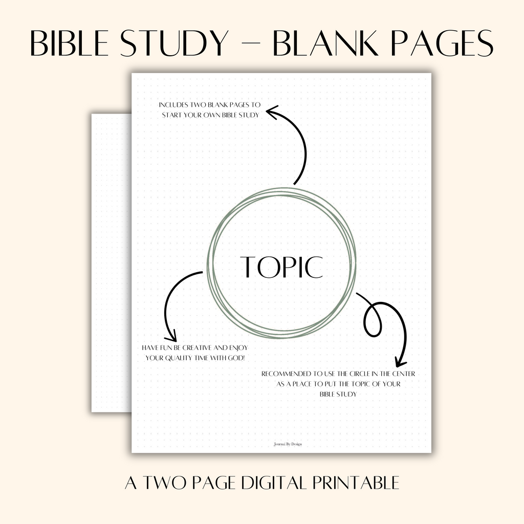 A5 BIBLE JOURNALING PRINTABLE - BLANK