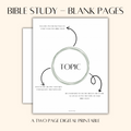 A5 BIBLE JOURNALING PRINTABLE - BLANK