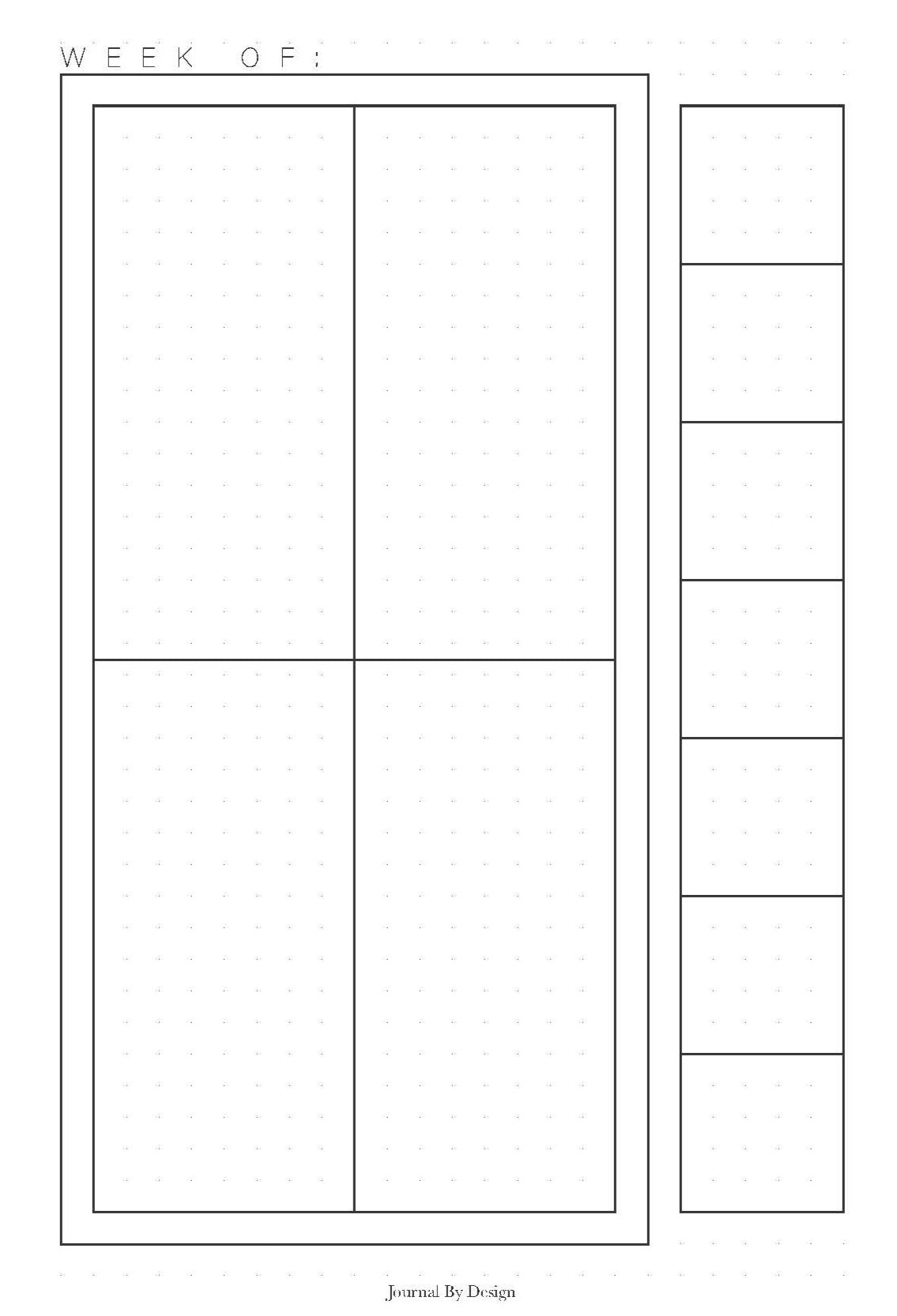 A5 "WEEK OF" PLANNER PRINTABLE (UNDATED)