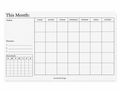 Month Overview (Undated) - NOTEPAD